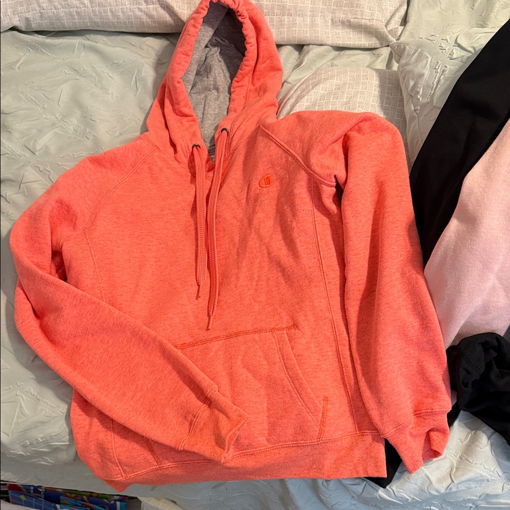 Champion Women's Pink Hoodie Sweater